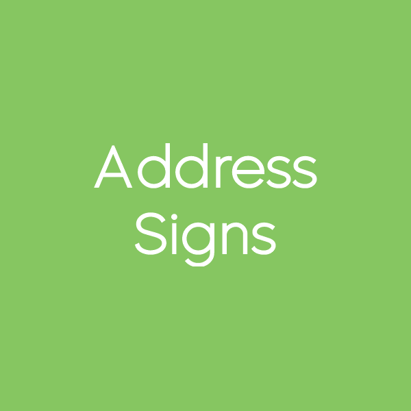 Custom Address Signs