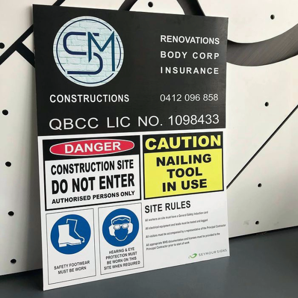 Construction Signage at Signs of Innovation Gold Coast