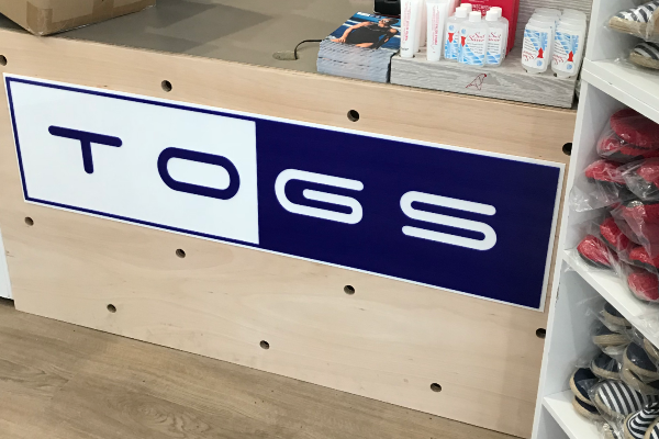 Branded Temporary retail sign