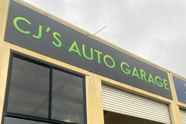 ACM building signage for installed on factory
